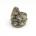 vechi inel beduin, de mireasa. argint. Yemen